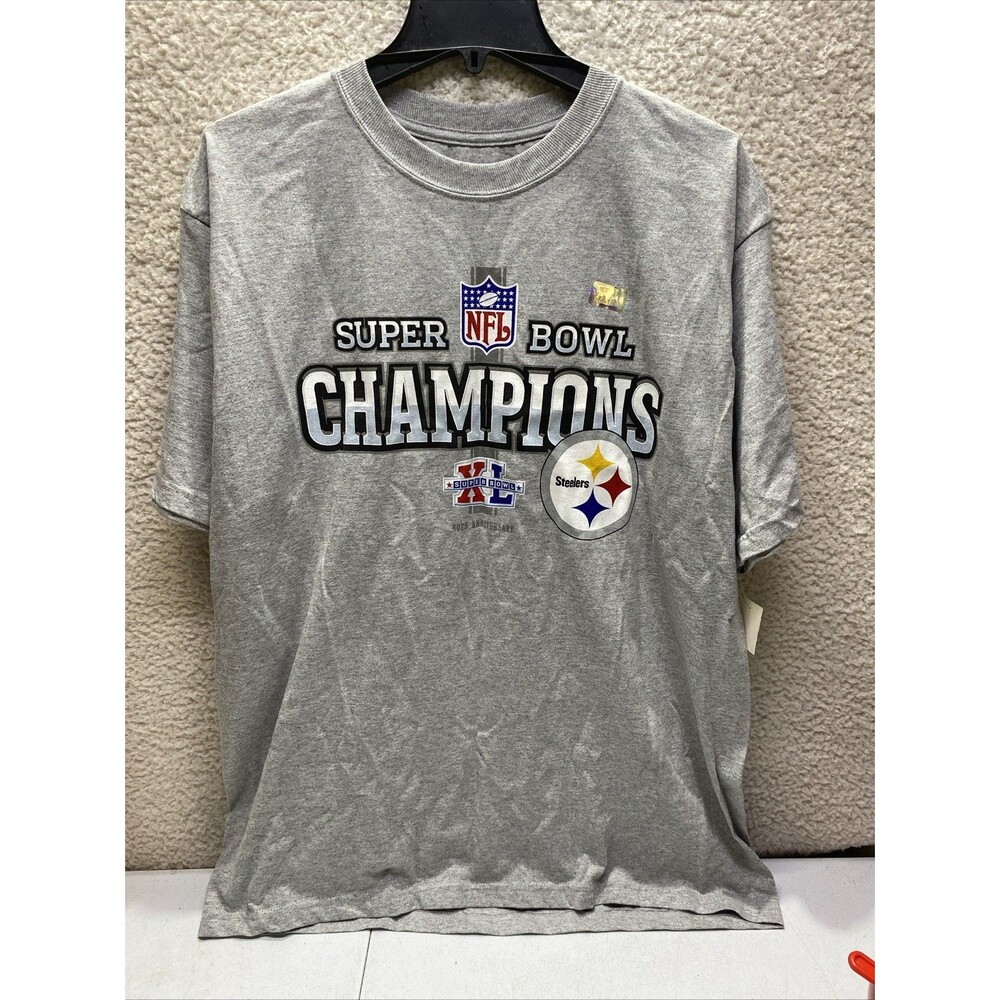 Pittsburgh Steelers 40th Anniversary Super Bowl  Champions NFL Reebok TSHIRT L